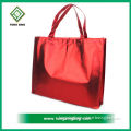 Promotional Silver Laminated non-woven and matt laminated Handle non woven tote bag